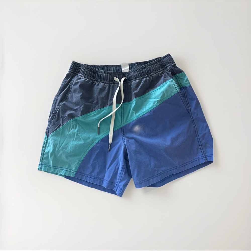 Fair Harbor Men's Multi-Blue Swim Trunks